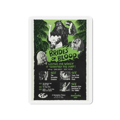 BRIDES OF BLOOD 1968 Movie Poster - Refrigerator Magnet - The Sticker Space