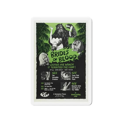 BRIDES OF BLOOD 1968 Movie Poster - Refrigerator Magnet - The Sticker Space