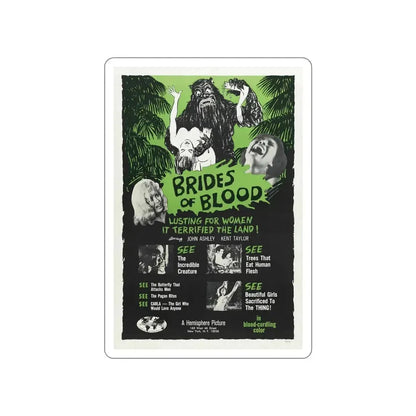 BRIDES OF BLOOD 1968 Movie Poster STICKER Vinyl Die-Cut Decal 5 Inch - The Sticker Space