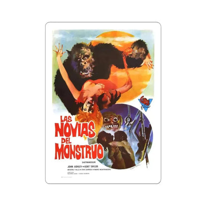 BRIDES OF BLOOD (2) 1968 Movie Poster - STICKER Vinyl Kiss-Cut Decal 3 Inch White - The Sticker Space