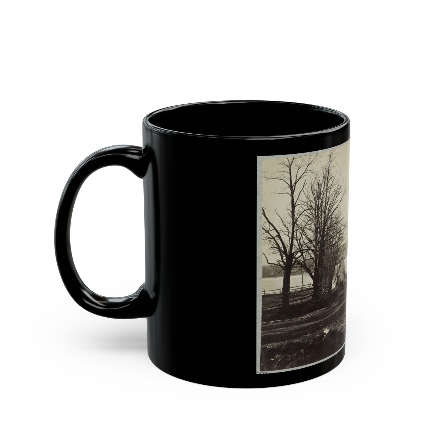 Bridge Across Eastern Branch Of Potomac River, Washington, D.C., April, 1865 (U.S. Civil War) Black Coffee Mug