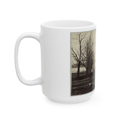 Bridge Across Eastern Branch Of Potomac River, Washington, D.C., April, 1865 (U.S. Civil War) White Coffee Mug