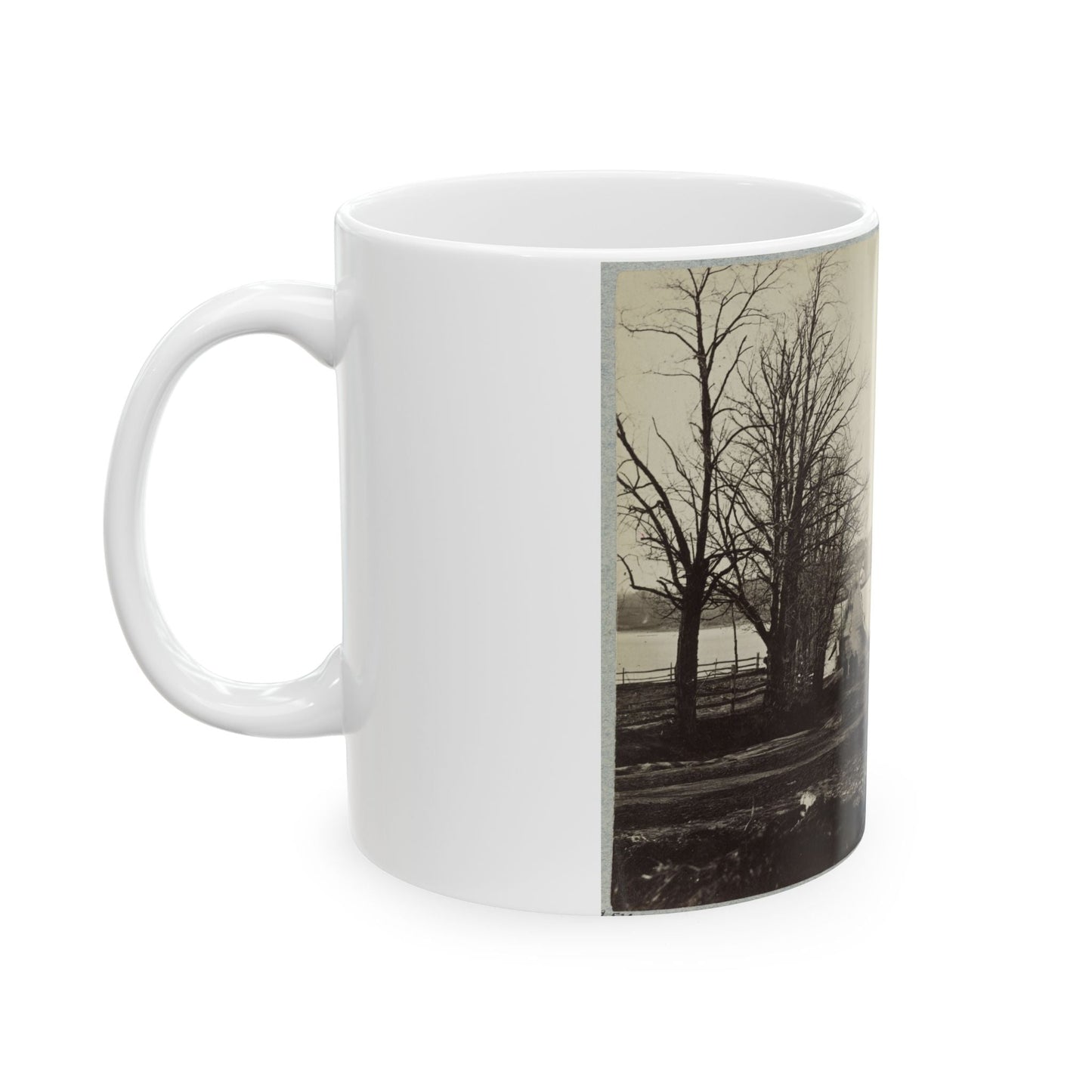 Bridge Across Eastern Branch Of Potomac River, Washington, D.C., April, 1865 (U.S. Civil War) White Coffee Mug