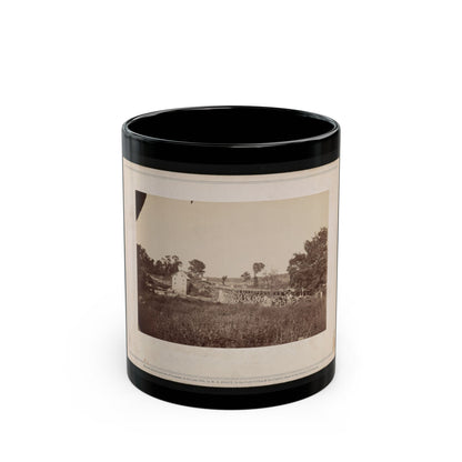 Bridge Across The Rappahannock, North View (U.S. Civil War) Black Coffee Mug