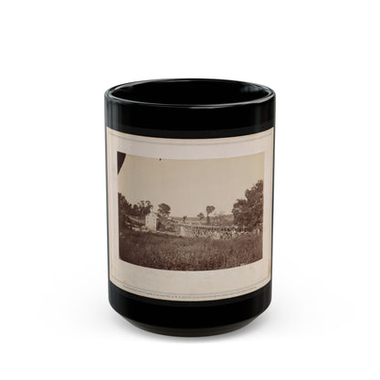 Bridge Across The Rappahannock, North View (U.S. Civil War) Black Coffee Mug