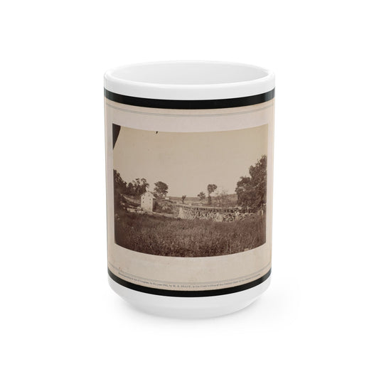 Bridge Across The Rappahannock, North View (U.S. Civil War) White Coffee Mug