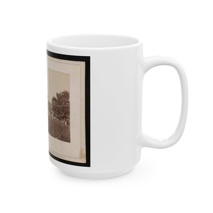 Bridge Across The Rappahannock, North View (U.S. Civil War) White Coffee Mug