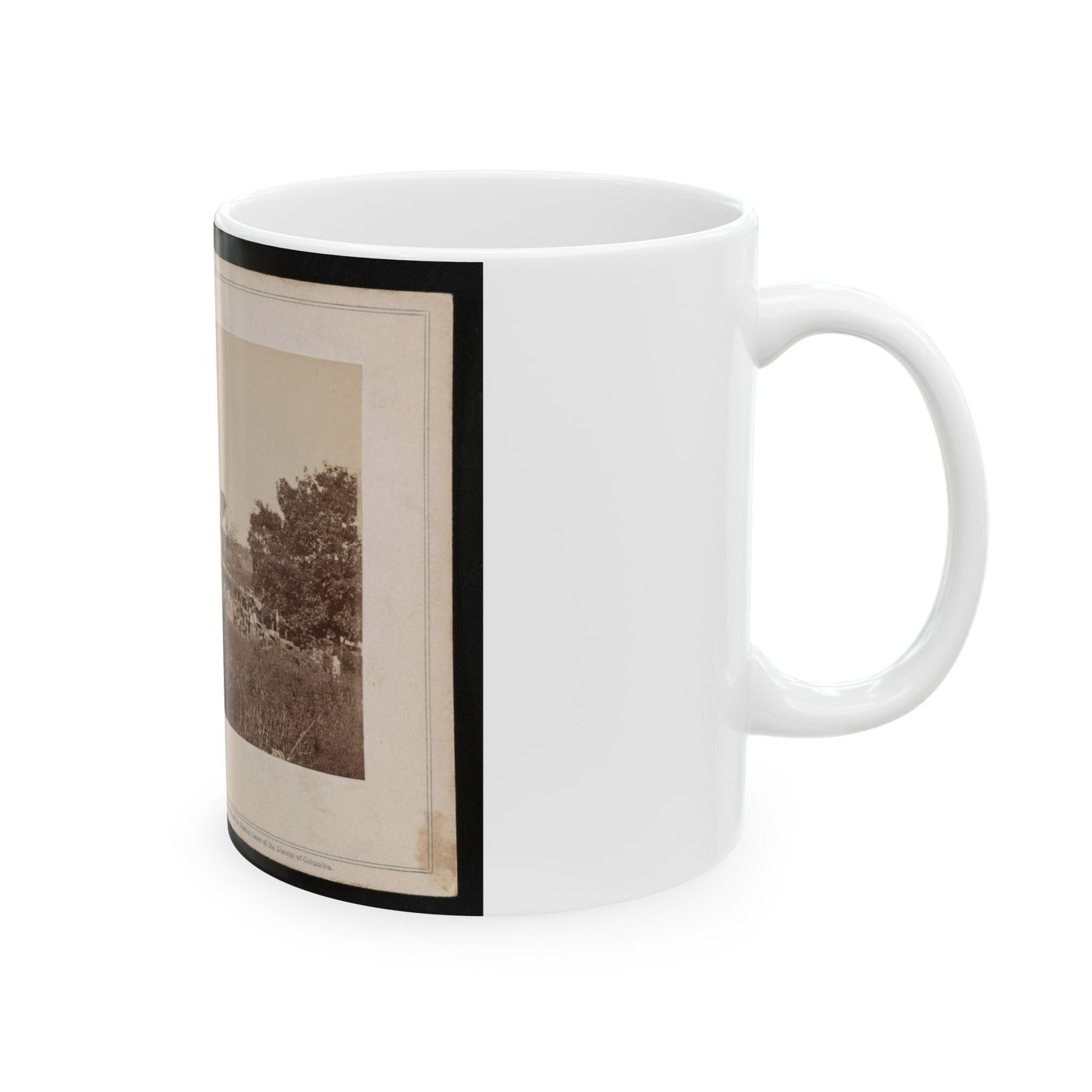 Bridge Across The Rappahannock, North View (U.S. Civil War) White Coffee Mug