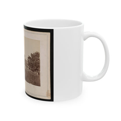 Bridge Across The Rappahannock, North View (U.S. Civil War) White Coffee Mug