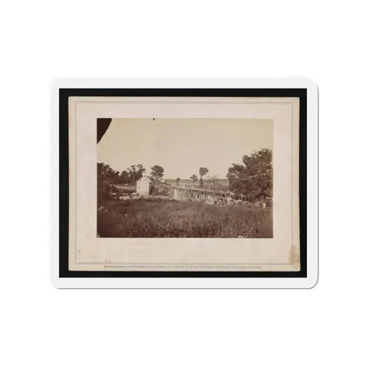 Bridge Across The Rappahannock, North View (U.S. Civil War) Refrigerator Magnet 2 Inch Die-Cut - The Sticker Space