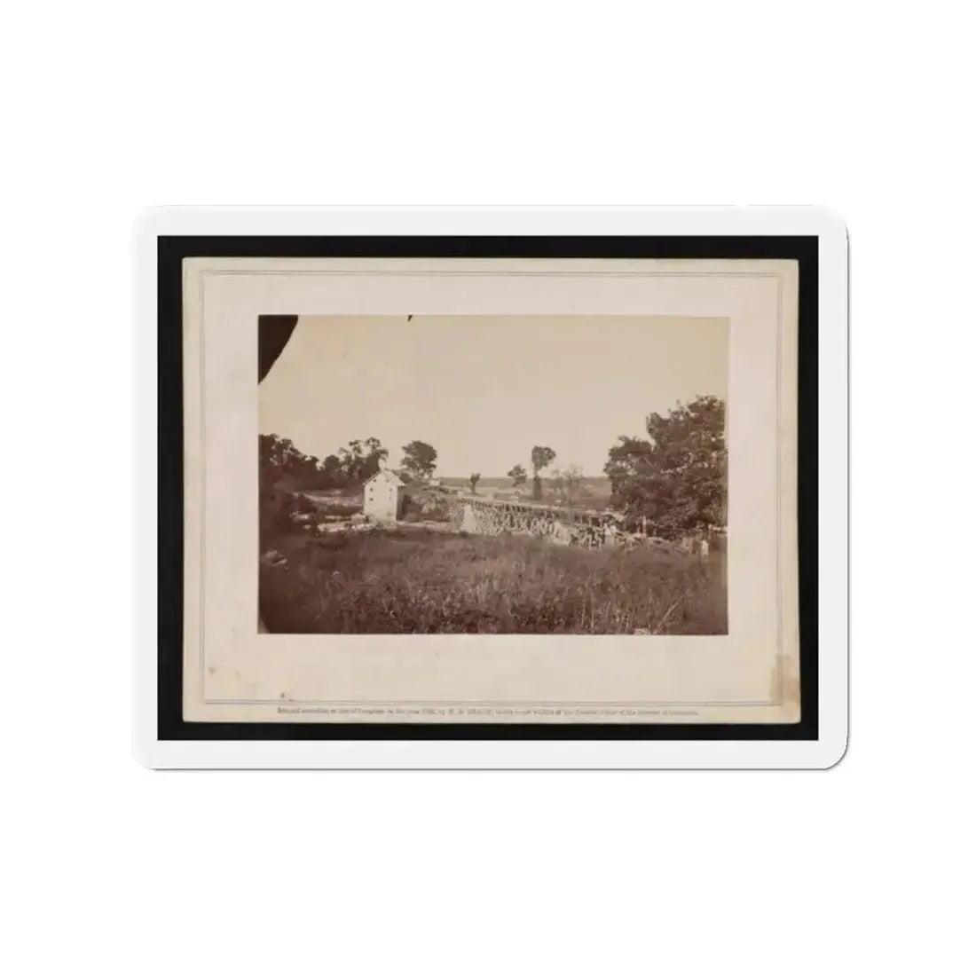 Bridge Across The Rappahannock, North View (U.S. Civil War) Refrigerator Magnet - The Sticker Space