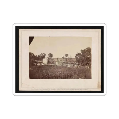 Bridge Across the Rappahannock, North View (U.S. Civil War) STICKER Vinyl Kiss-Cut Decal 6 Inch White - The Sticker Space