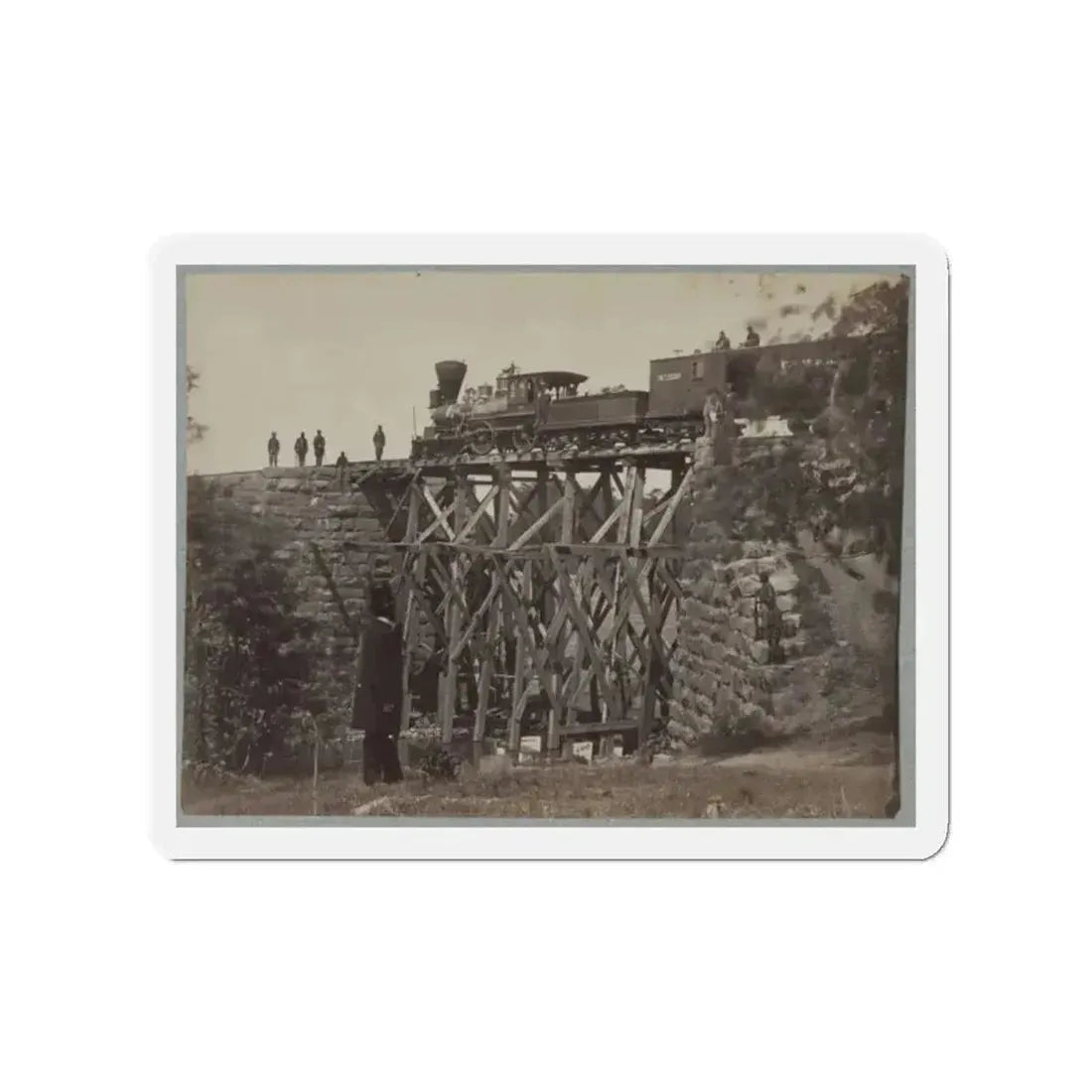 Bridge On Orange & Alexandria Railroad (U.S. Civil War) Refrigerator Magnet - The Sticker Space