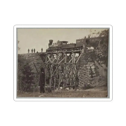 Bridge on Orange & Alexandria Railroad (U.S. Civil War) STICKER Vinyl Kiss-Cut Decal 4 Inch White - The Sticker Space
