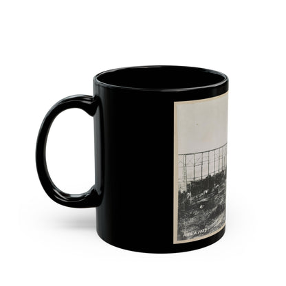 Bridge Over Running Water Creek Destroyed During The Civil War (U.S. Civil War) Black Coffee Mug-The Sticker Space