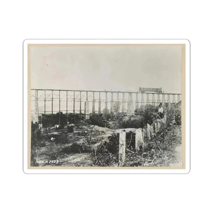 Bridge Over Running Water Creek Destroyed During the Civil War (U.S. Civil War) STICKER Vinyl Kiss-Cut Decal 2 Inch White - The Sticker Space