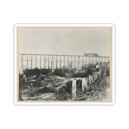 Bridge Over Running Water Creek Destroyed During the Civil War (U.S. Civil War) STICKER Vinyl Kiss-Cut Decal 6 Inch White - The Sticker Space