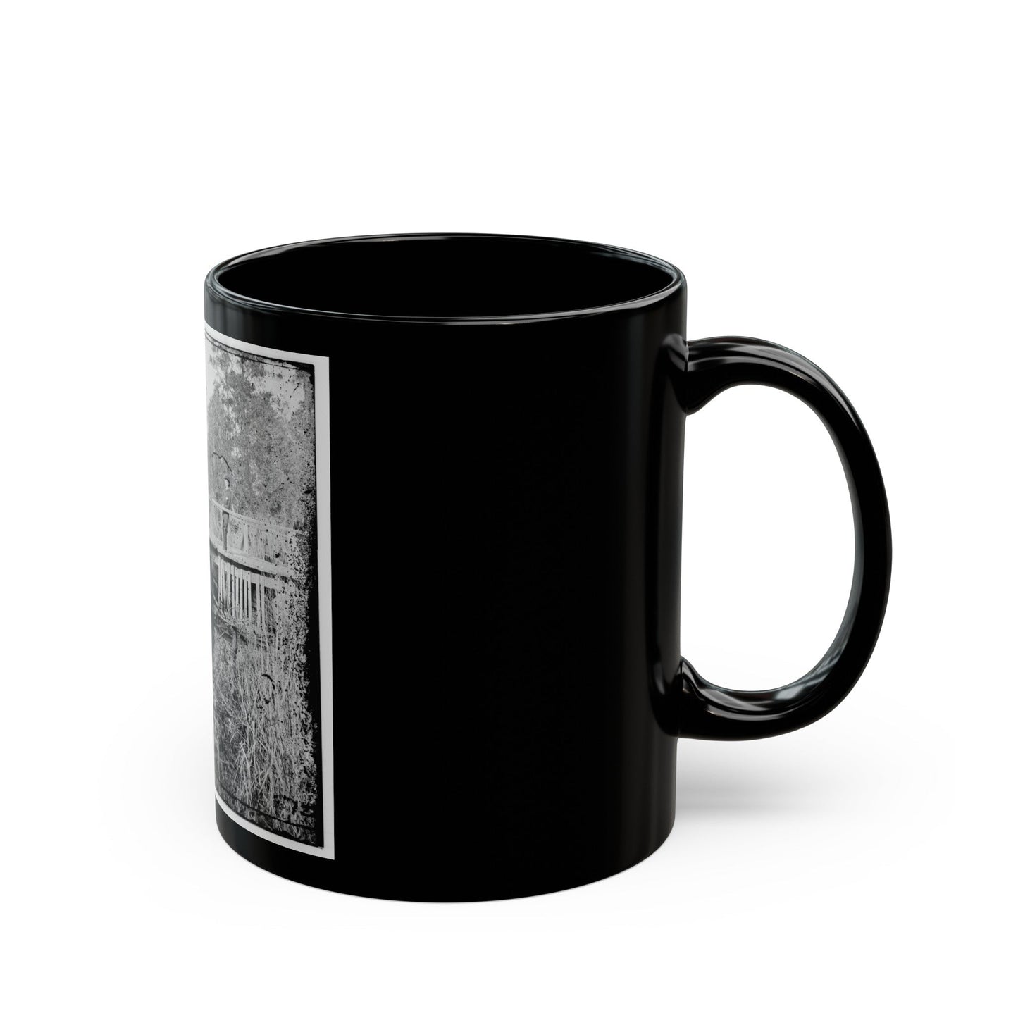 Bridge (U.S. Civil War) Black Coffee Mug-The Sticker Space