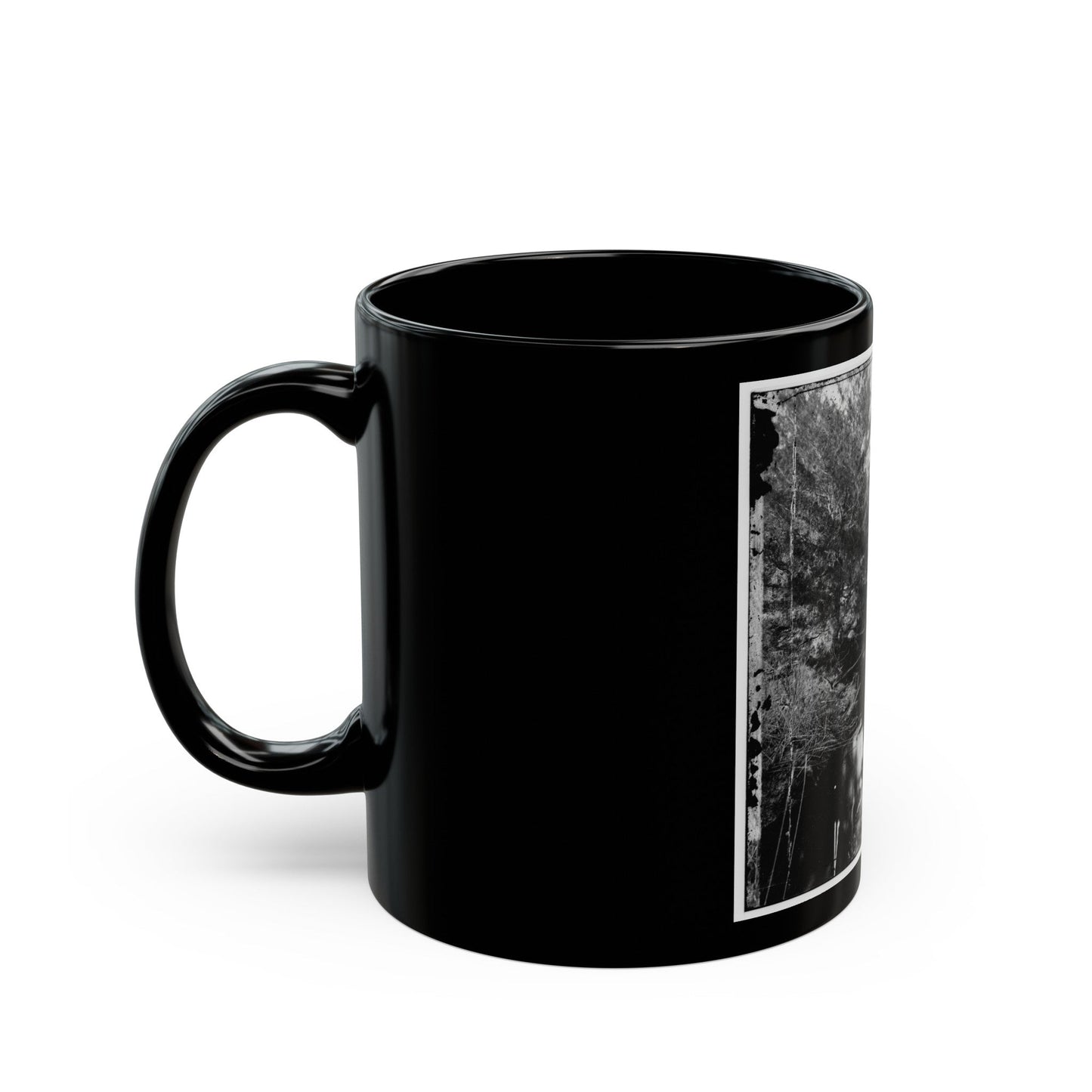 Bridge (U.S. Civil War) Black Coffee Mug-The Sticker Space