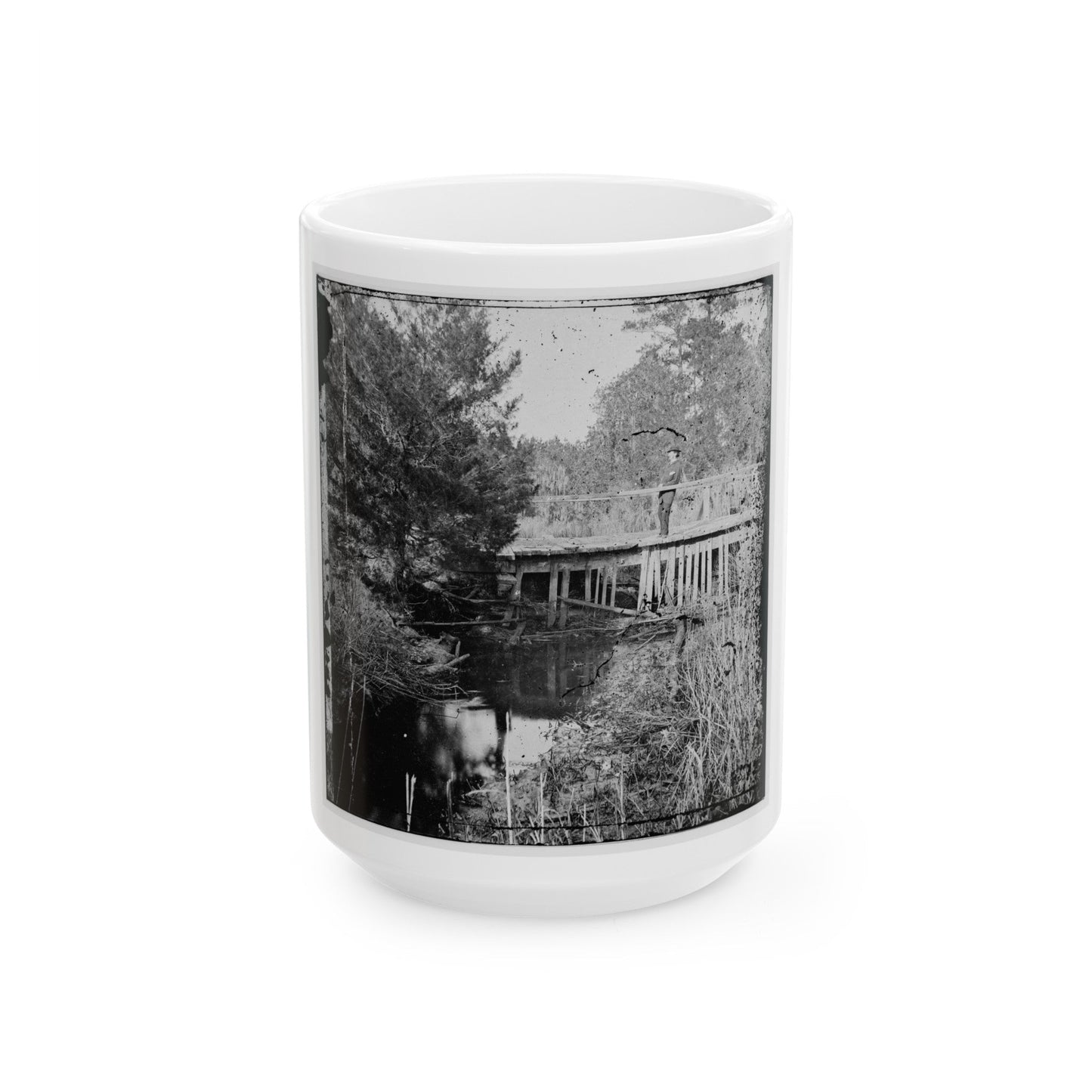 Bridge (U.S. Civil War) White Coffee Mug-15oz-The Sticker Space