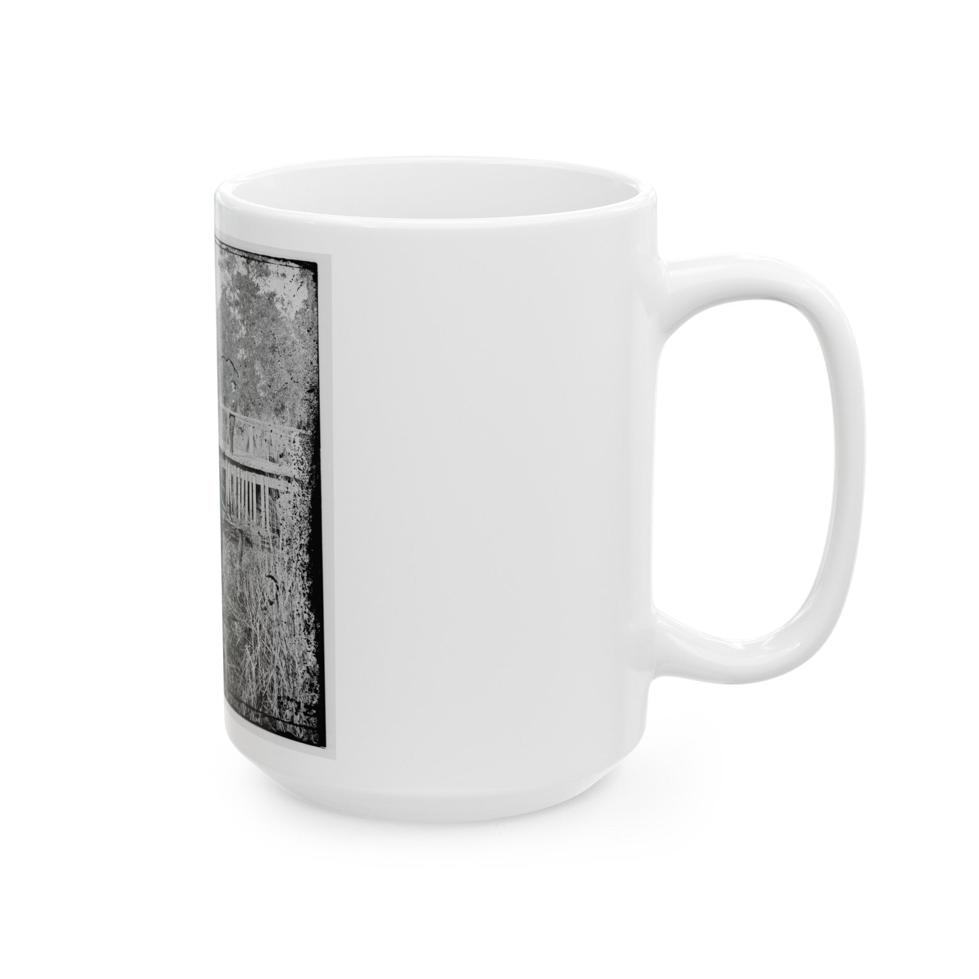 Bridge (U.S. Civil War) White Coffee Mug-The Sticker Space