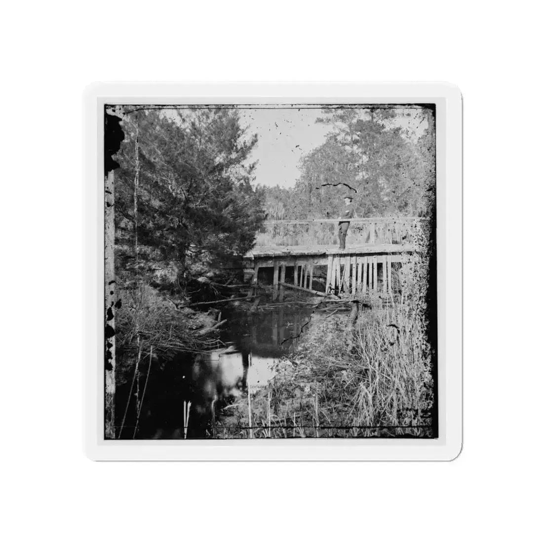 Bridge (U.S. Civil War) Refrigerator Magnet 6 Inch Die-Cut 1 pc - The Sticker Space