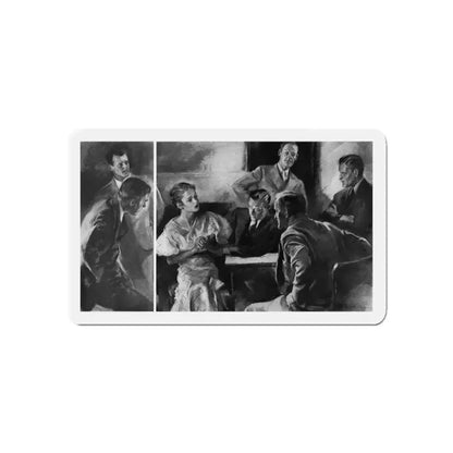 Bridge Widow (2), Ladies' Home Journal, September 1934 (Magazine Illustration) Refrigerator Magnet - The Sticker Space