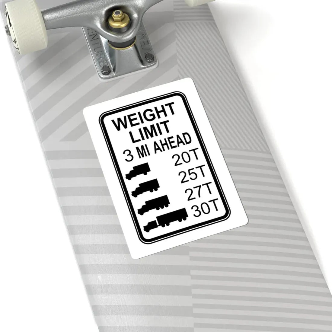 Bridgeweight (Ohio) (Road Sign) STICKER Vinyl Kiss-Cut Decal - The Sticker Space