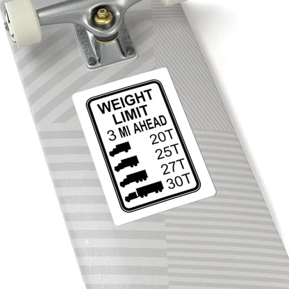 Bridgeweight (Ohio) (Road Sign) STICKER Vinyl Kiss-Cut Decal - The Sticker Space