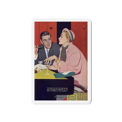 Brief Folly, Redbook, April 1953 (Magazine Illustration) Refrigerator Magnet - The Sticker Space