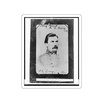 Brig.-Gen. A.L. Long, Va. (U.S. Civil War) STICKER Vinyl Die-Cut Decal White Die-Cut 5 Inch - The Sticker Space