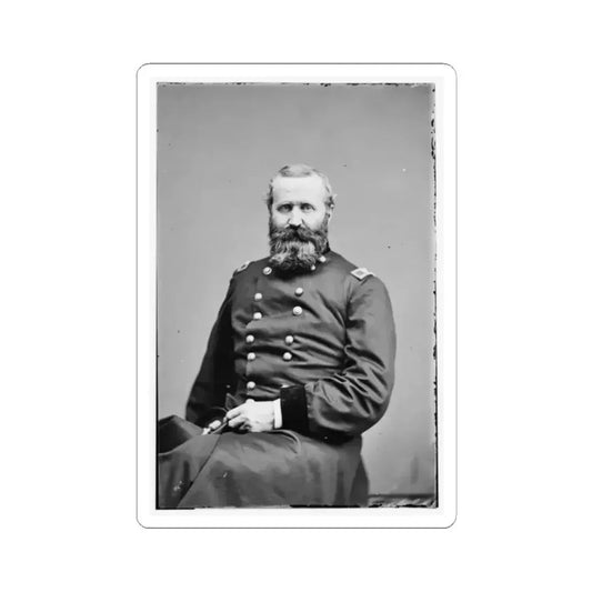 Brig. Gen. Alex Hays 002 (U.S. Civil War) STICKER Vinyl Kiss-Cut Decal 2 Inch White - The Sticker Space