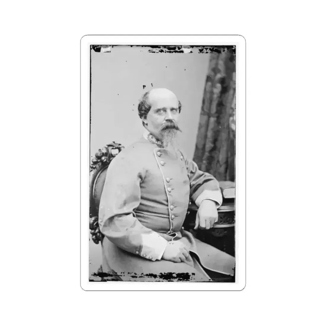 Brig. Gen. B.H. Robertson (U.S. Civil War) STICKER Vinyl Kiss-Cut Decal 2 Inch White - The Sticker Space