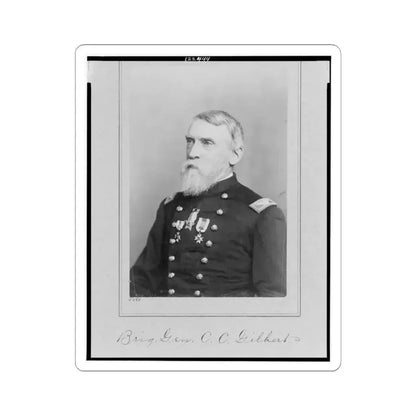Brig. Gen. C.C. Gilbert (U.S. Civil War) STICKER Vinyl Kiss-Cut Decal 6 Inch White - The Sticker Space