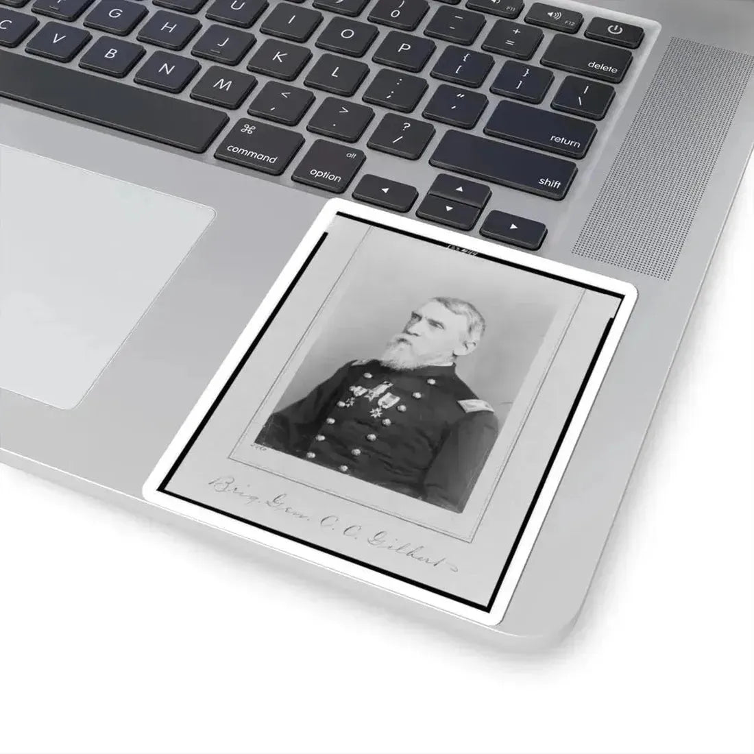 Brig. Gen. C.C. Gilbert (U.S. Civil War) STICKER Vinyl Kiss-Cut Decal - The Sticker Space