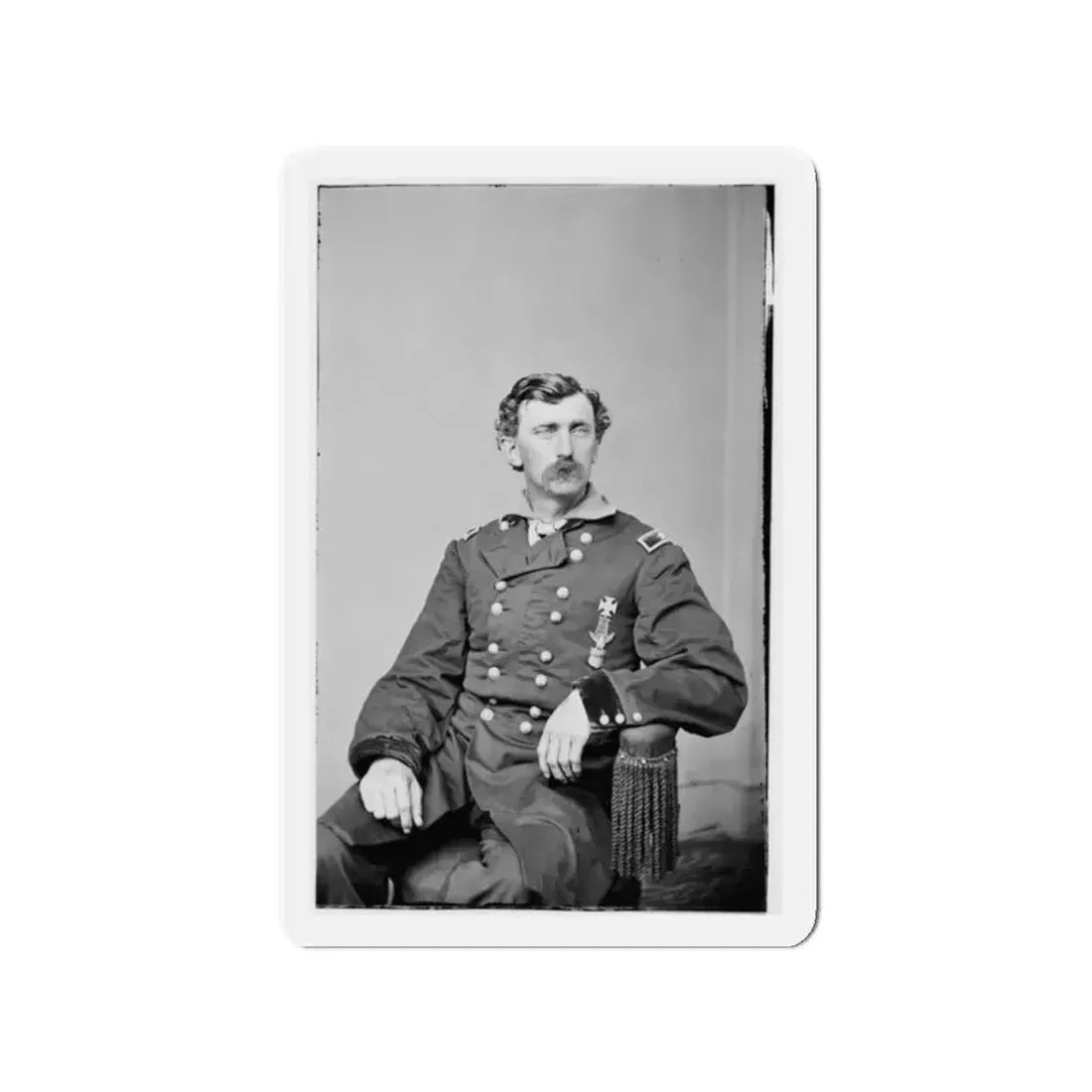 Brig. Gen. G.M. Love (U.S. Civil War) Refrigerator Magnet 2 Inch Die-Cut - The Sticker Space