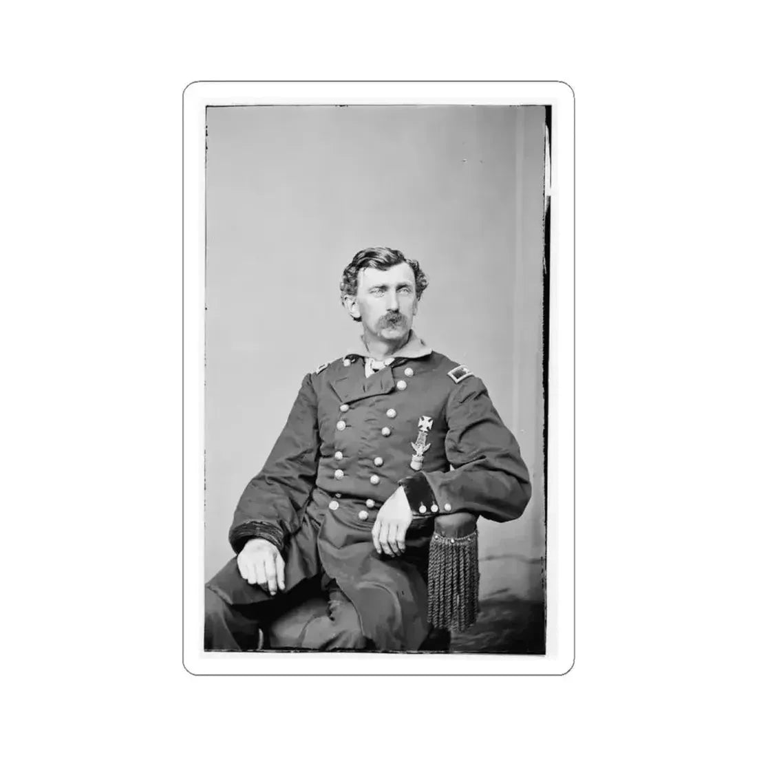 Brig. Gen. G.M. Love (U.S. Civil War) STICKER Vinyl Kiss-Cut Decal 4 Inch White - The Sticker Space