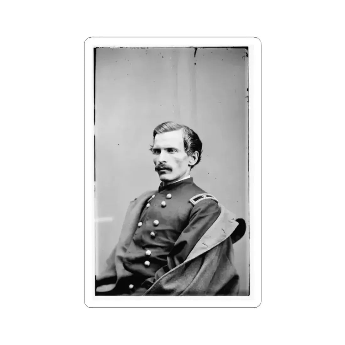 Brig. Gen. Henry A. Barnum 004 (U.S. Civil War) STICKER Vinyl Kiss-Cut Decal 2 Inch White - The Sticker Space