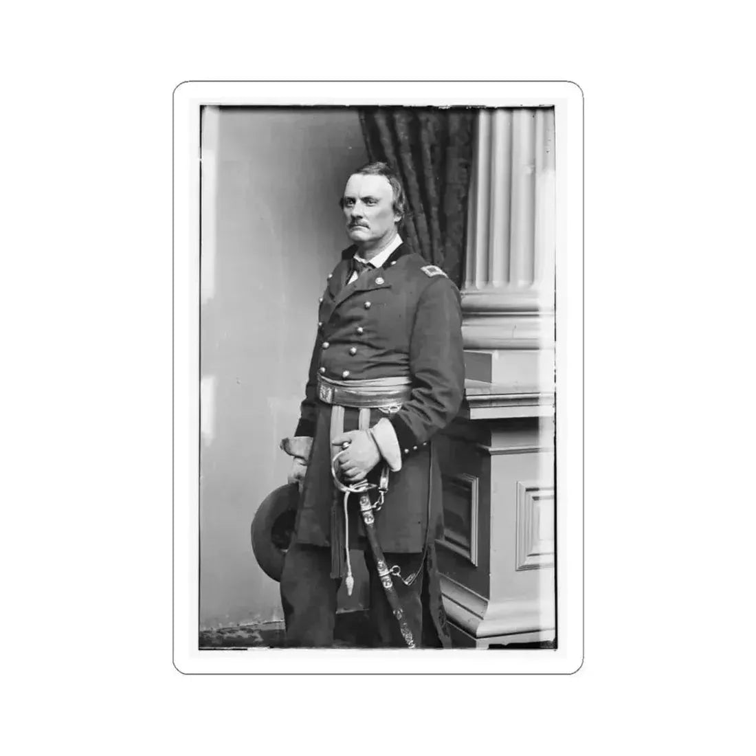 Brig. Gen. Israel B. Richardson, Killed Antietam (U.S. Civil War) STICKER Vinyl Kiss-Cut Decal 4 Inch White - The Sticker Space