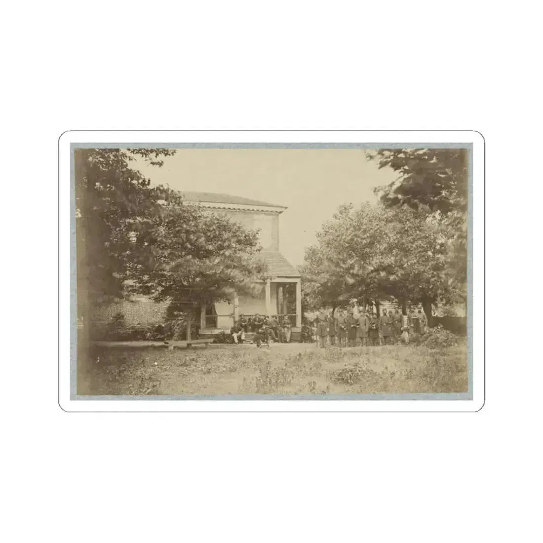 Brig. Gen. J. J. Abercrombie and Staff(2) (U.S. Civil War) STICKER Vinyl Kiss-Cut Decal 3 Inch White - The Sticker Space