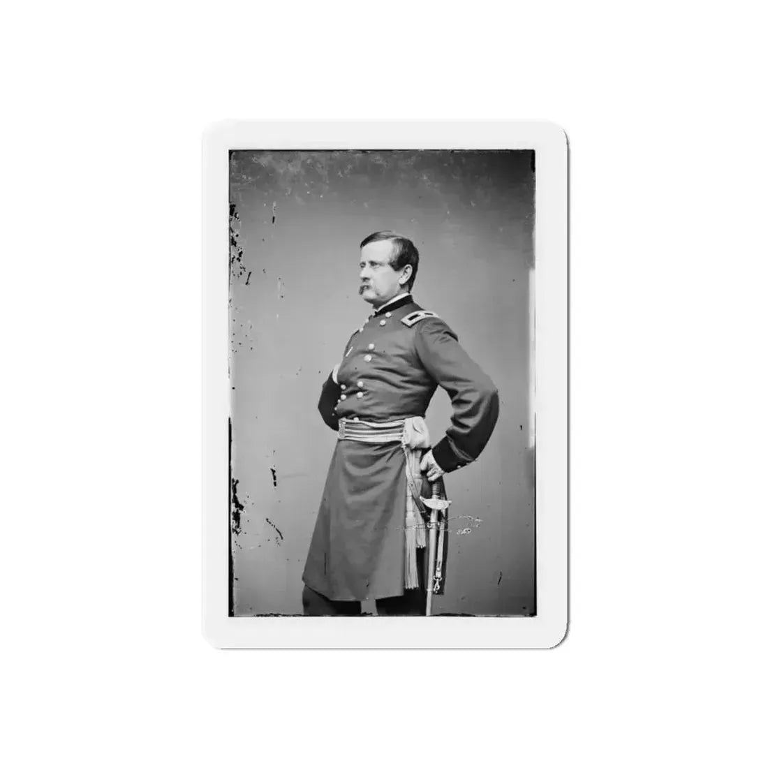 Brig. Gen. J.H. Van Allen (U.S. Civil War) Refrigerator Magnet 4 Inch Die-Cut - The Sticker Space