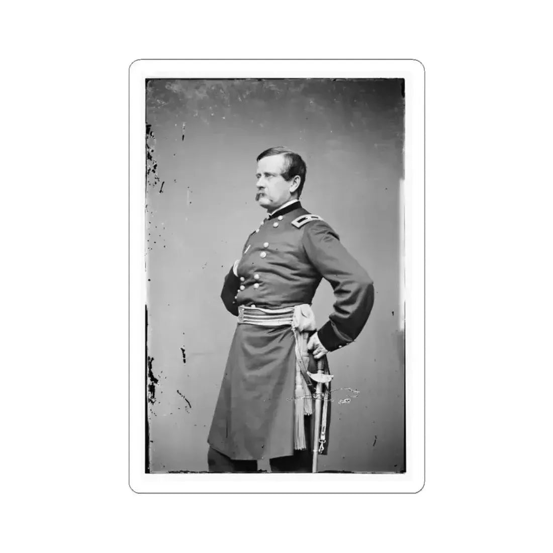 Brig. Gen. J.H. Van Allen (U.S. Civil War) STICKER Vinyl Kiss-Cut Decal 3 Inch White - The Sticker Space