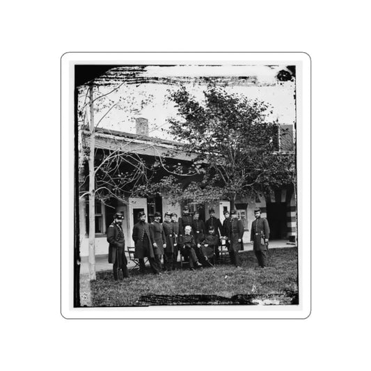 Brig. Gen. Mathew Martin  Burke & Staff. (U.S. Civil War) STICKER Vinyl Die-Cut Decal White Die-Cut 2 Inch - The Sticker Space