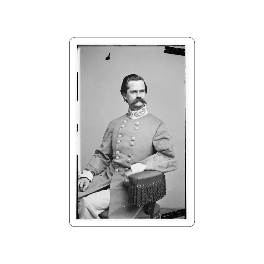 Brig. Gen. Richard L.T. Beale 001 (U.S. Civil War) STICKER Vinyl Die-Cut Decal White Die-Cut 5 Inch - The Sticker Space
