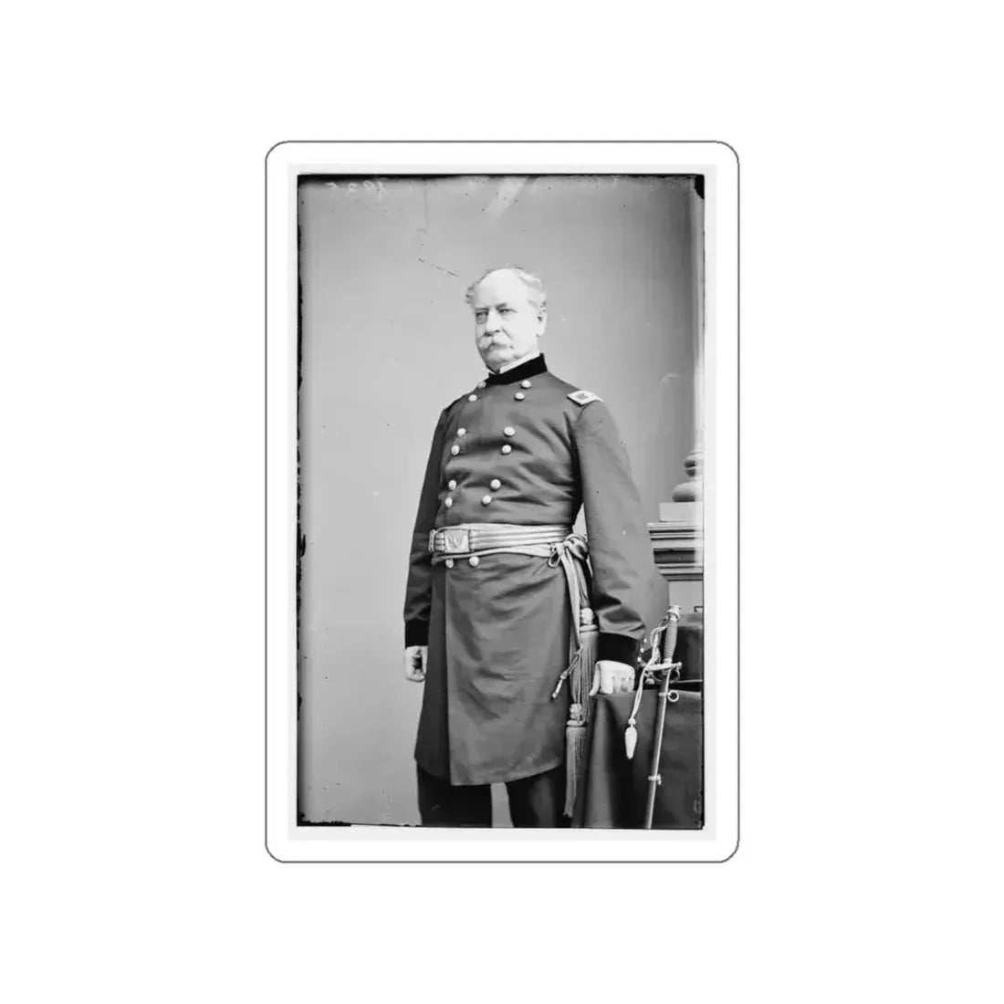 Brig. Gen. Richard S. Satterlee 001 (U.S. Civil War) STICKER Vinyl Die-Cut Decal White Die-Cut 6 Inch - The Sticker Space