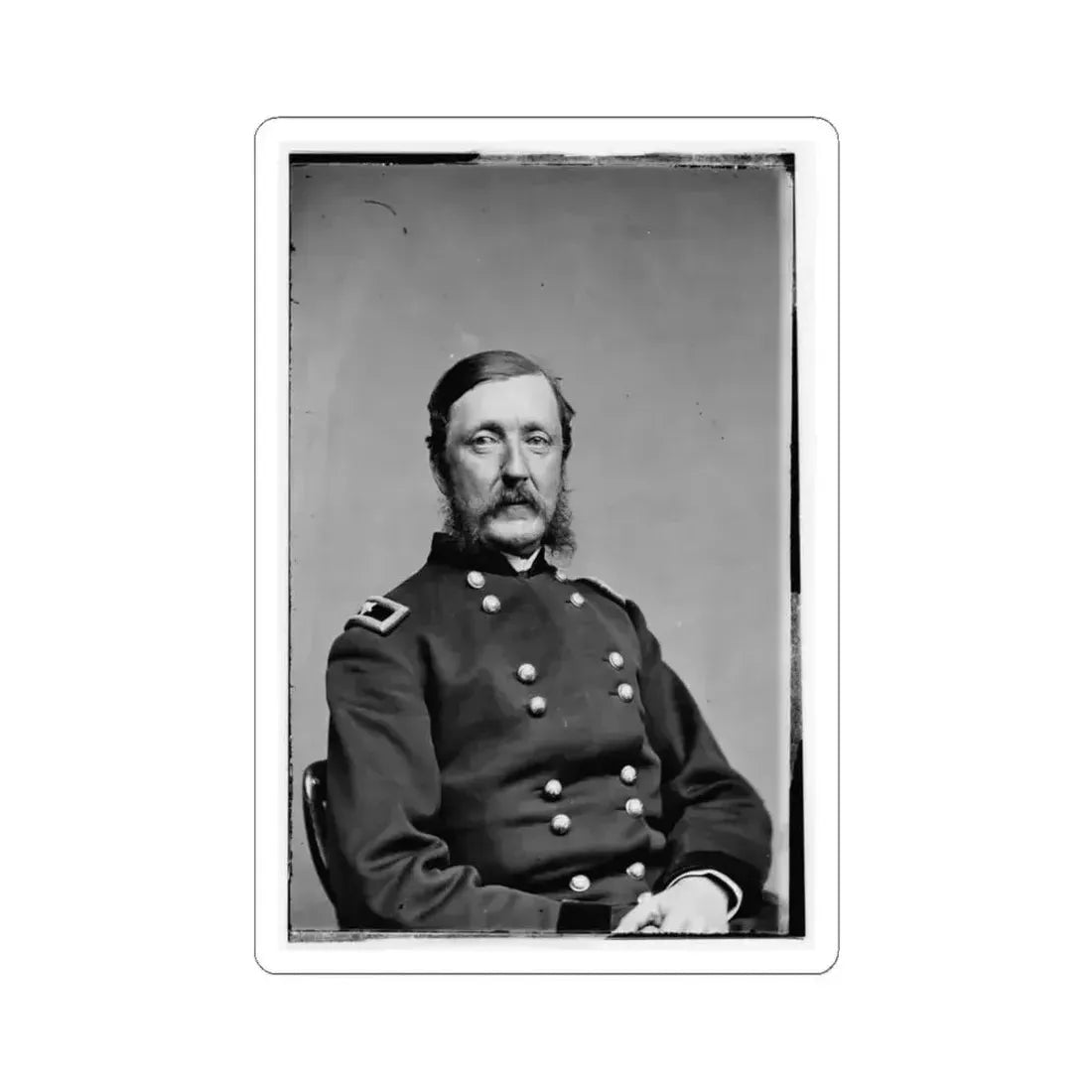 Brig. Gen. Wm. F. Barry (U.S. Civil War) STICKER Vinyl Kiss-Cut Decal 3 Inch White - The Sticker Space
