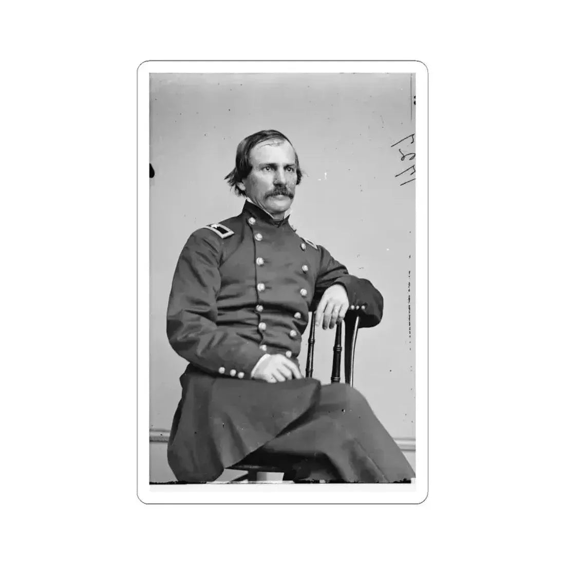 Brig. Gen. Wm Hays 001 (U.S. Civil War) STICKER Vinyl Kiss-Cut Decal 6 Inch White - The Sticker Space