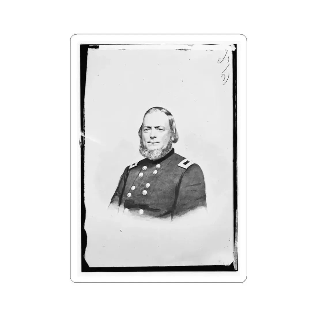 Brig. Gen. Wm. T. Ward 002 (U.S. Civil War) STICKER Vinyl Kiss-Cut Decal 4 Inch White - The Sticker Space