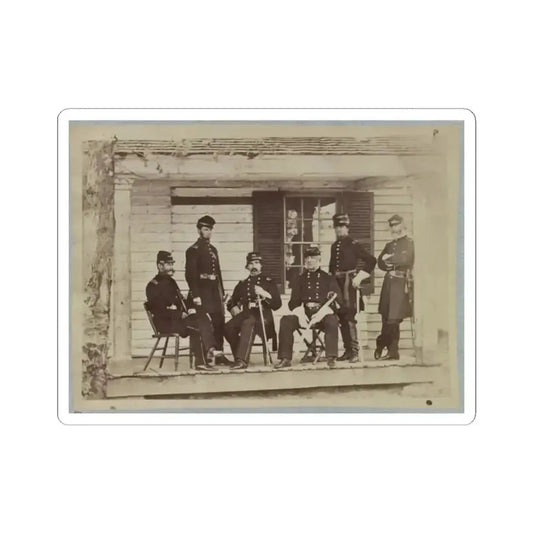Brig. General J. S. Wadsworth and Staff (U.S. Civil War) STICKER Vinyl Kiss-Cut Decal 2 Inch White - The Sticker Space