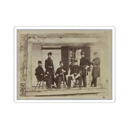 Brig. General J. S. Wadsworth and Staff (U.S. Civil War) STICKER Vinyl Kiss-Cut Decal 3 Inch White - The Sticker Space